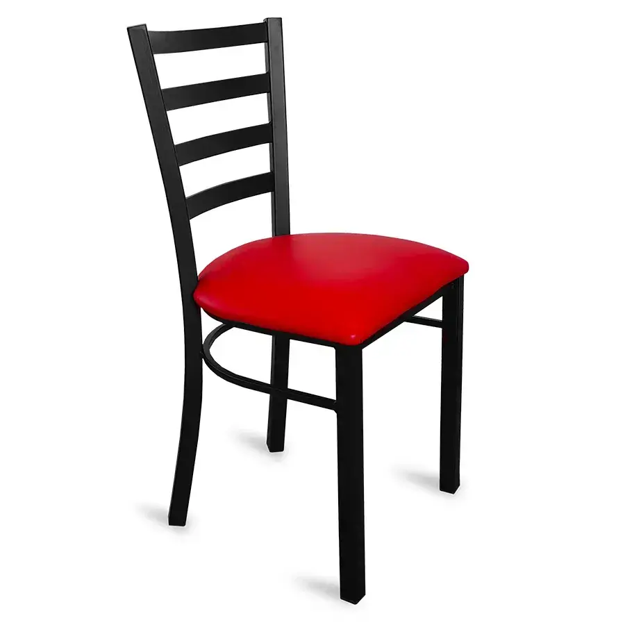 Silla metálica para restaurante bar cafetería ó comedor modelo Habana Florida cherry Moblibar Contemporáneo lado.webp