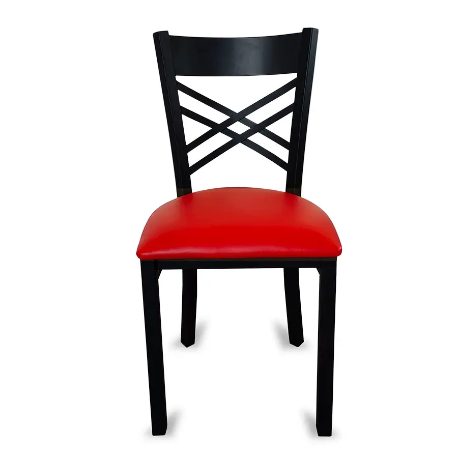 Silla metálica para restaurante bar cafetería ó comedor modelo Habana Malecon cherry Moblibar Contemporáneo.webp