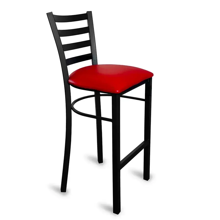 Banco metálico para barra de bar ó cocina Modelo Habana Florida cherry Moblibar Contemporáneo.webp