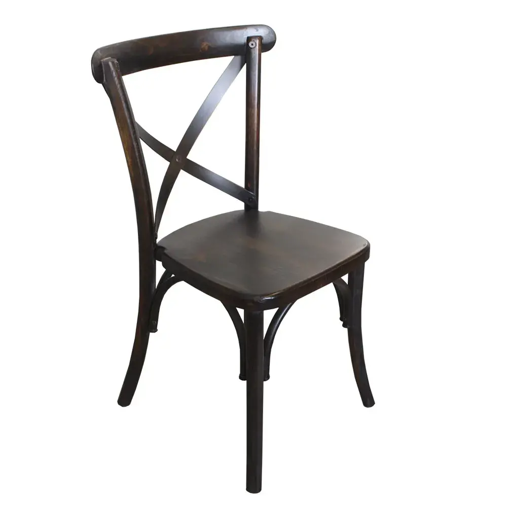 Silla de Madera Crossback para Restaurantes Bares y Cafererias