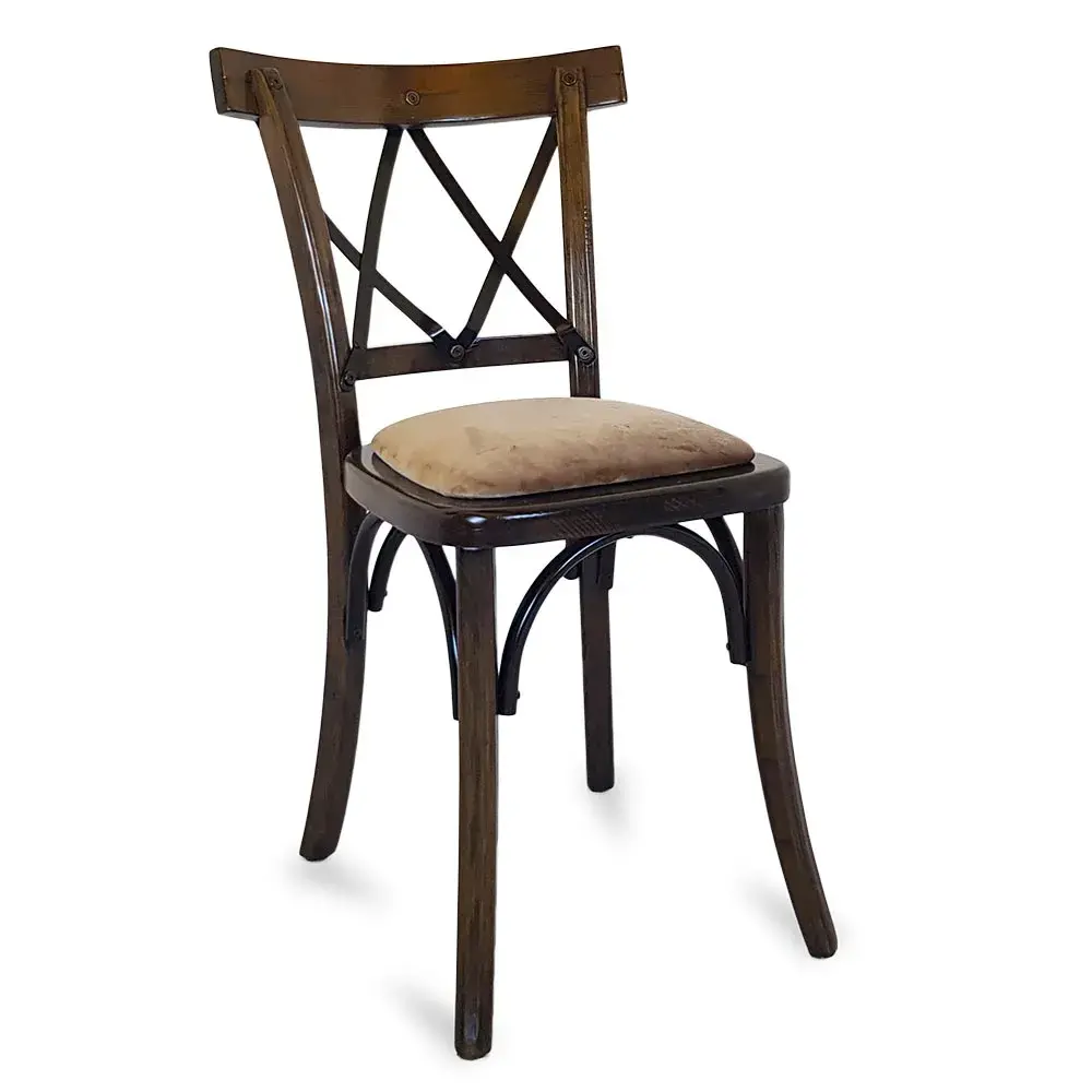 Silla de Madera Gitaza con asiento para Restaurantes Bares y Cafererias  