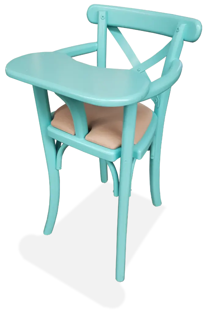 Silla de Madera Crossback para Bebe para Restaurantes Bares y Cafererias
