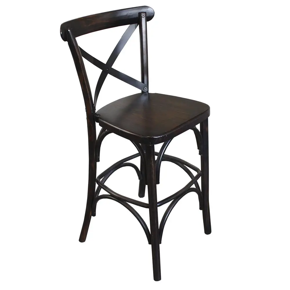 Banco de Madera Crossback para Restaurantes Bares y Cafererias