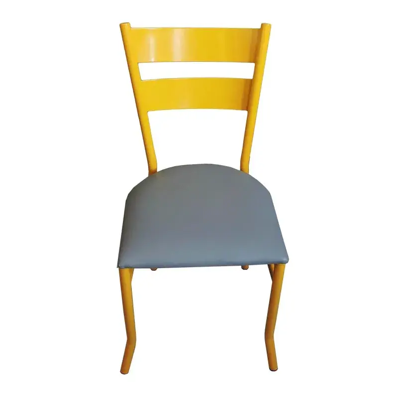 Silla de Metal Tint Yellow para Restaurantes Bares y Cafererias 
