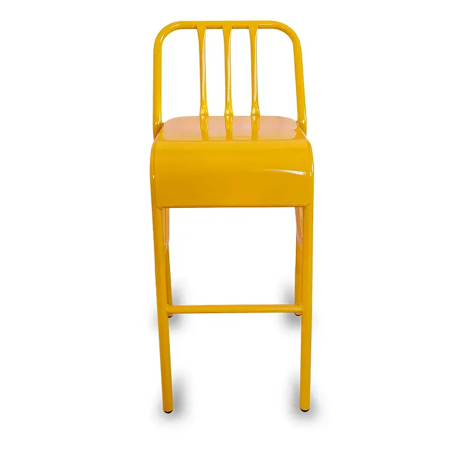 Banco de Metal Nisso Tubular Asiento de Laminado para Restaurantes Bares y Cafererias 