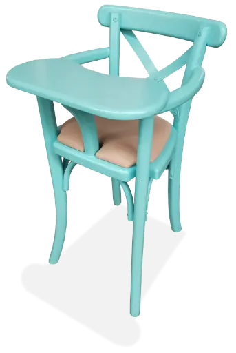 Silla de Madera Crossback para Bebe para Restaurantes Bares y Cafererias