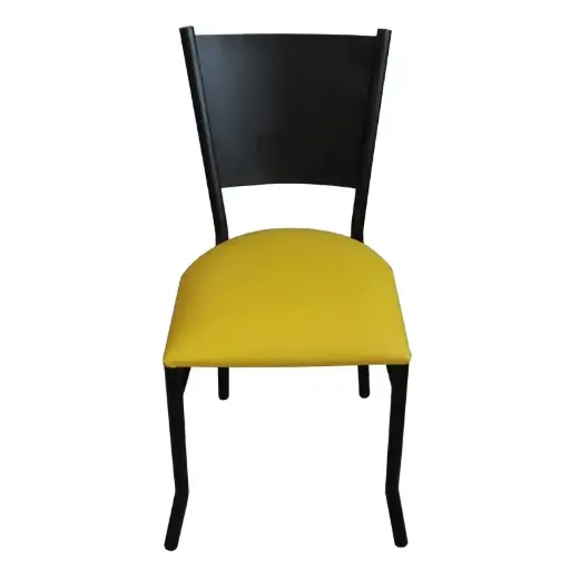 Silla de Metal Tint Black para Restaurantes Bares y Cafererias  
