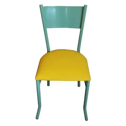 Silla de Metal Tint Green para Restaurantes Bares y Cafererias