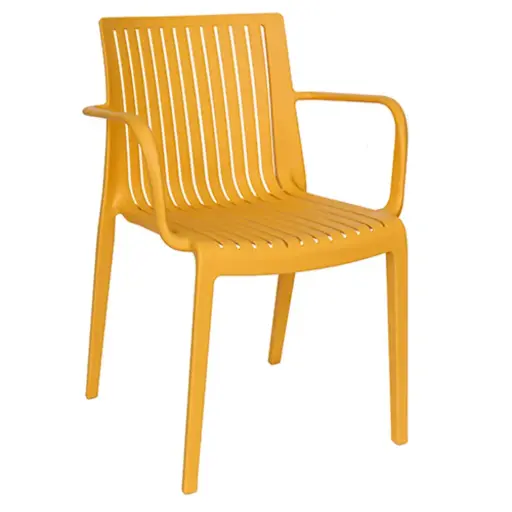 Silla de Plastico Linus con Brazos para Restaurantes Bares y Cafererias     
