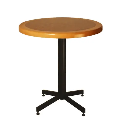 Mesa Redonda de Formaica Madera Baja para Restaurantes Bares y Cafererias