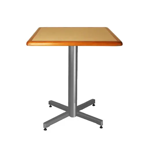 Mesa Cuadrada de Formaica Madera Baja para Restaurantes Bares y Cafererias 